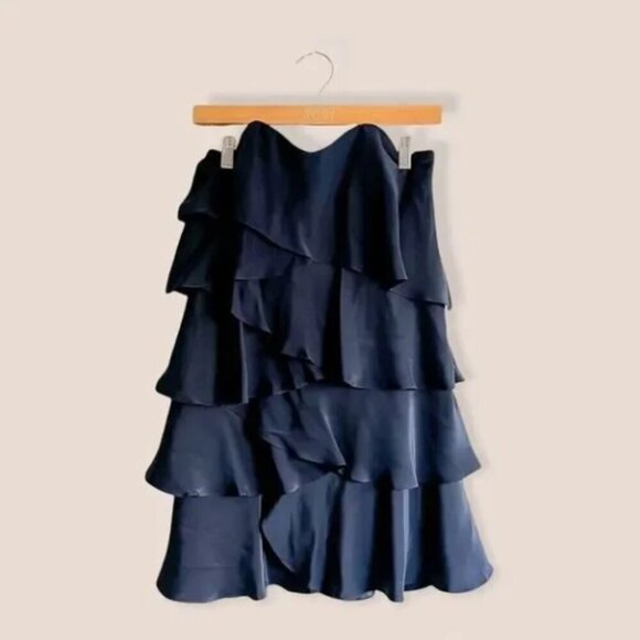 NWT Haute Hippie 100% Silk Dress in Navy Blue Medium